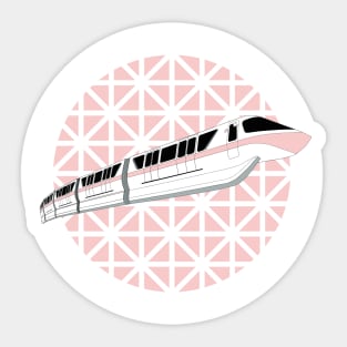 Millennial Pink Epcot Monorail Sticker